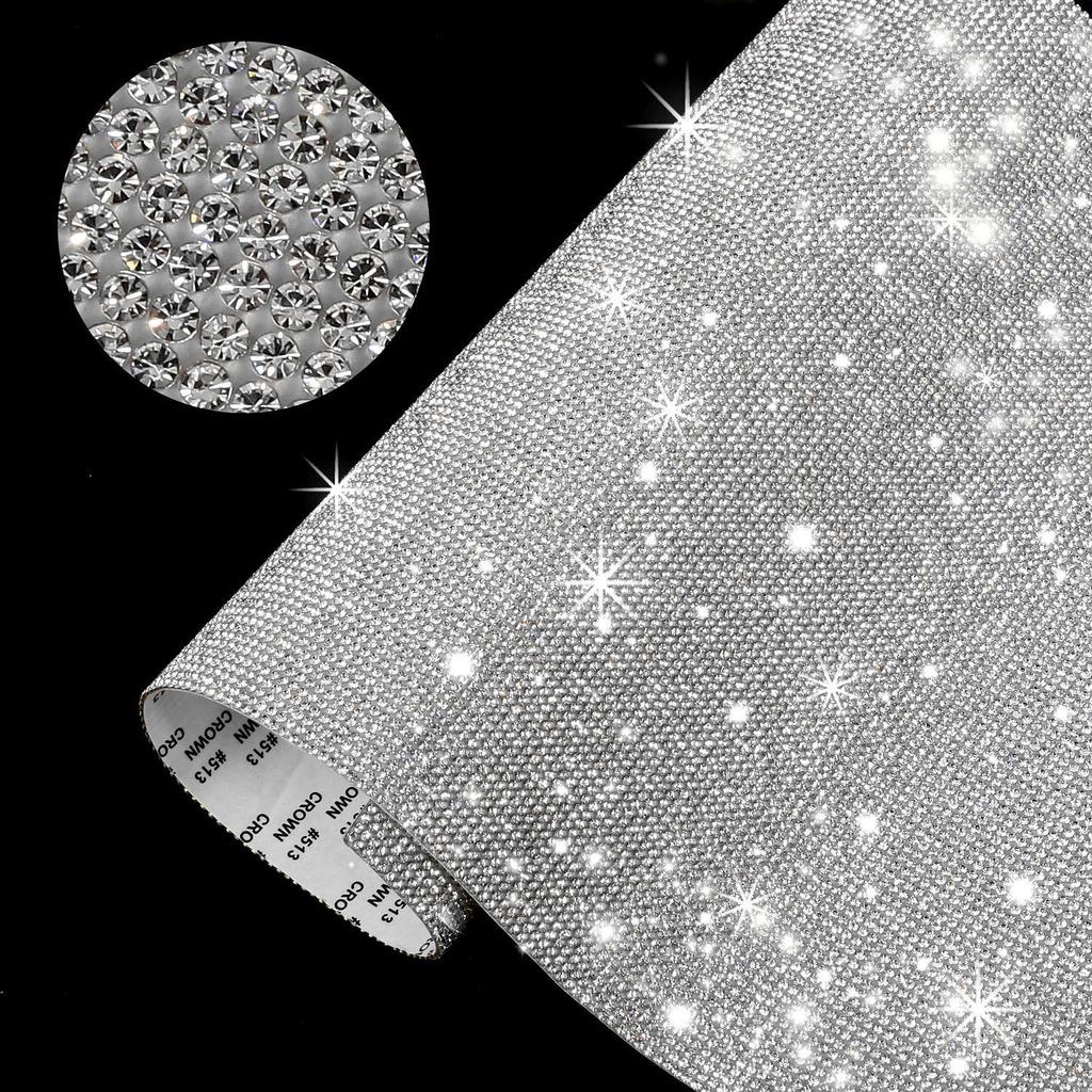 In Stock Self-Adhesive Diamond Crystal Rhinestone Stickers - DIY Glitter Car Decoration Accessories