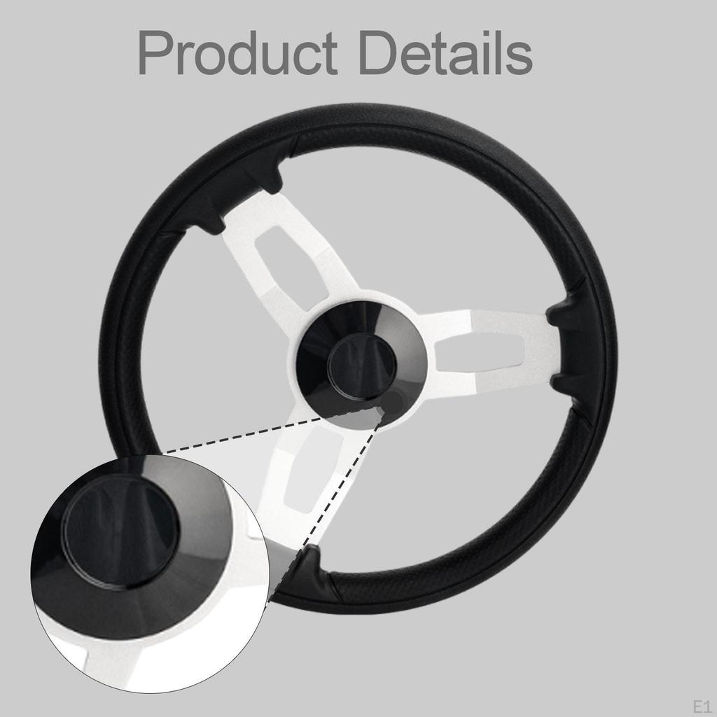 Boat Steering Wheel 13.66 inch Dia Premium Equipment Comfort Repair Parts Easy to Install