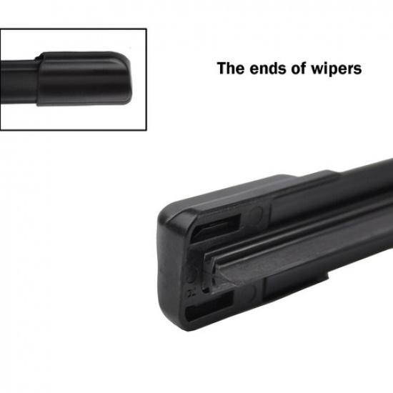 For Volkswagen Jetta Golf Passat EOS Fit Push Button Arm Wiper Blades Windshield