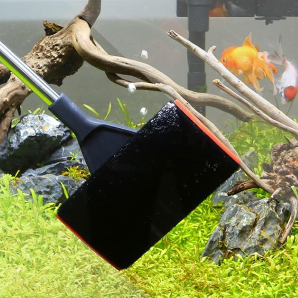 SX 12 3 In 1 Multi Function Fish Tank Cleaning Tool Telescopic Brush Algae Scraper Water Plants Rake Aquarium Cleaner