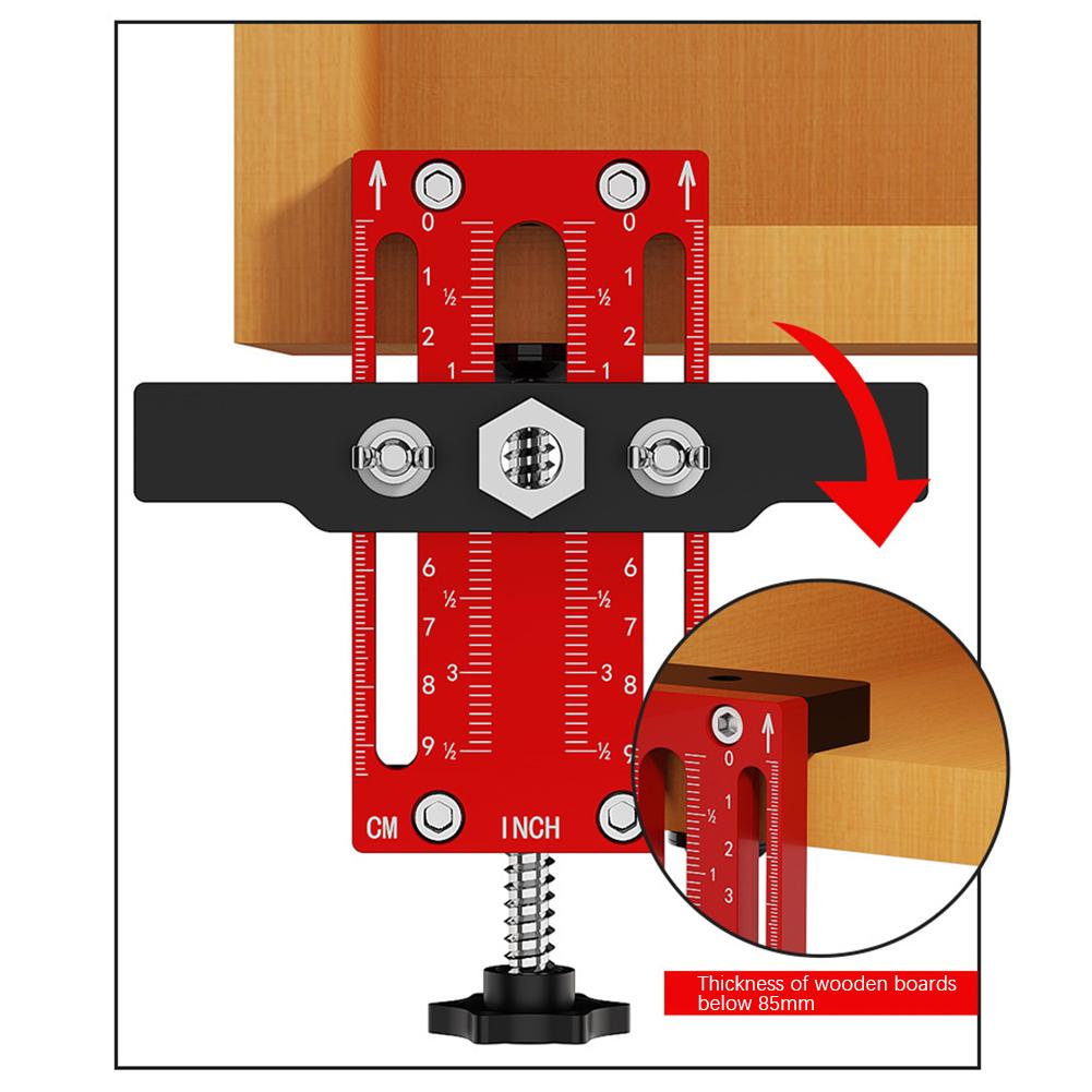 Cabinet Door Mounting Jig, with Support Arm&Clamp, with Tool Cabinets Face Frame Body Aluminum D5L4