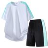 Conjunto de Verano para Hombre Conjunto Deportivo Casual de Manga Corta Conjunto de Dos Piezas para Hombre