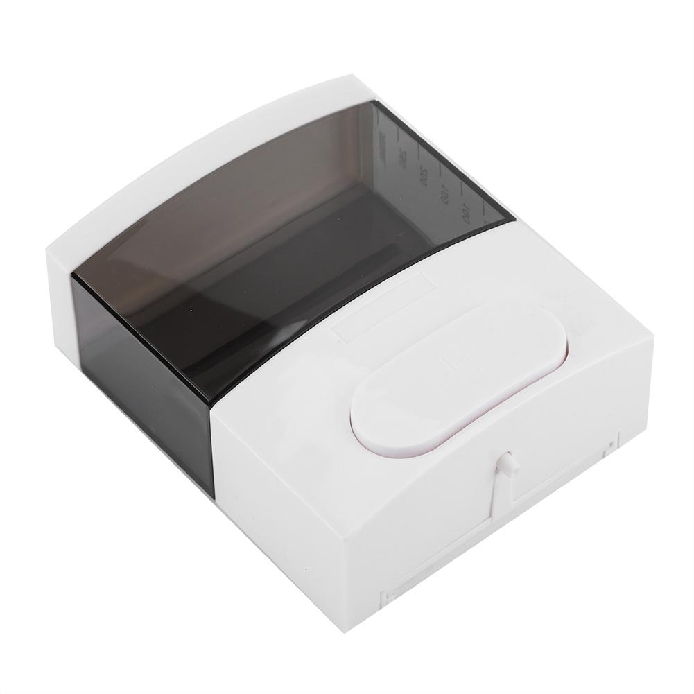 300ml Plastic Wall Mounted Soap Lotion Liquid Shampoo Dispenser for Home Hotel Restroom (Black)