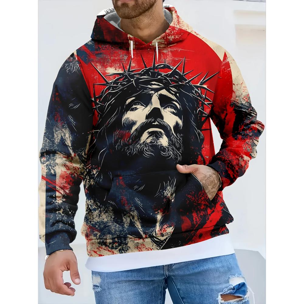 Casual Men's Loose Sports Hoodie Fashion Versatile Hoodies Sweatshirts Men’s