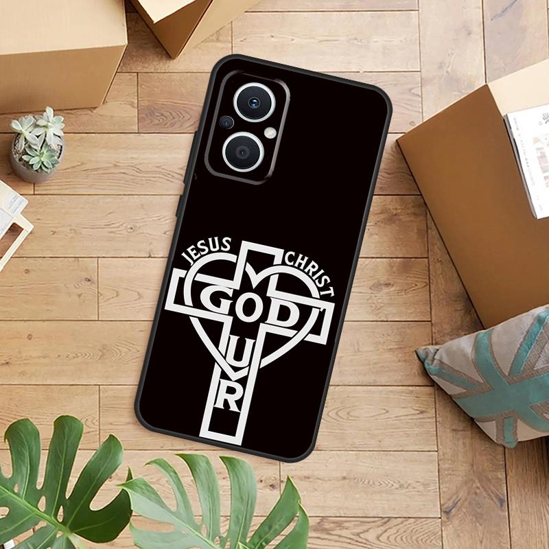 Jesus Christ God Bless You Phone Case For OPPO Reno 14 13 11 12 F 10 Pro 8T 7 8 Lite OPPO Find X9 X8 X5 Pro Back Cover