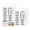 Spice Jar Labels Preprinted Black Letters Clear Stickers Fit Round or Rectangle Spice Jars Herb Seasoning Kitchen Labels