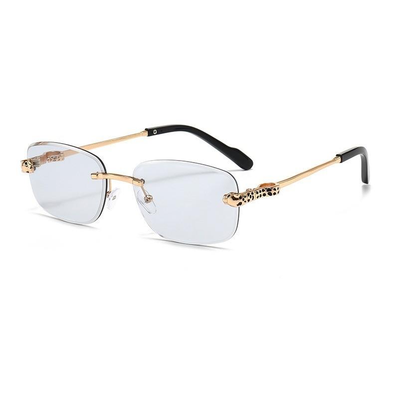 Retro Geometric Unisex Square Sun Glasses With Pc Lenses For Travel And Parties