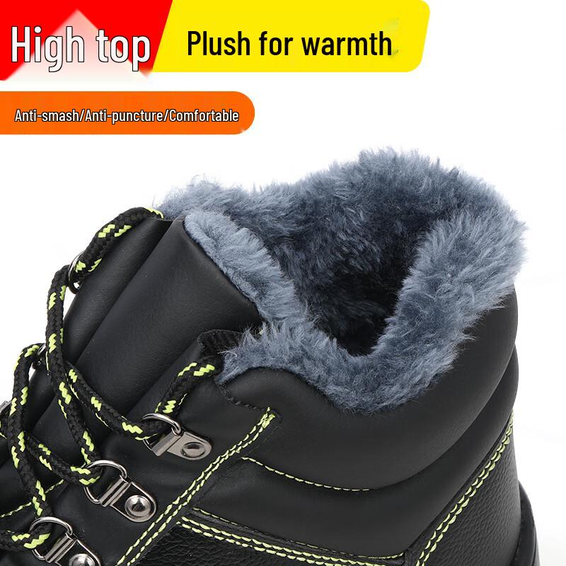 Wei Er Dun Men's Winter Steel Toe Safety Work Boots
