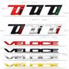 Autocollant de Voiture 3D VELOCE TI Logo Emblème Métallique Badge Autocollants Pour 159 155 Giulietta Giulia Junior Tonale Stelvio Mito 955
