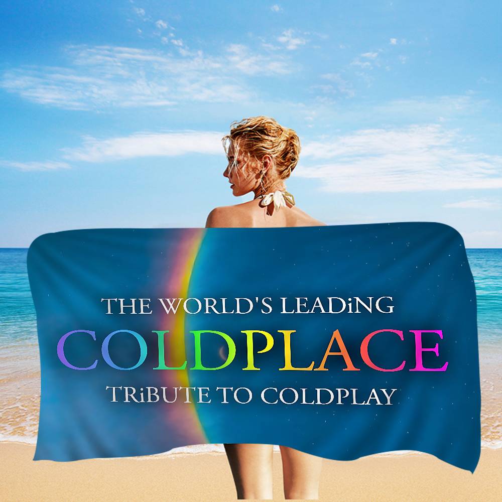 Klassische Pop-Rock-Band C-Coldplay Mikrofaser Bedrucktes Strandtuch Bergsteigen Yoga Strand Schwimmen Laufen Saugfähiges Handtuch
