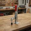 Vertical Toggle Clamp with Rubber Pressure Tip Adjustable