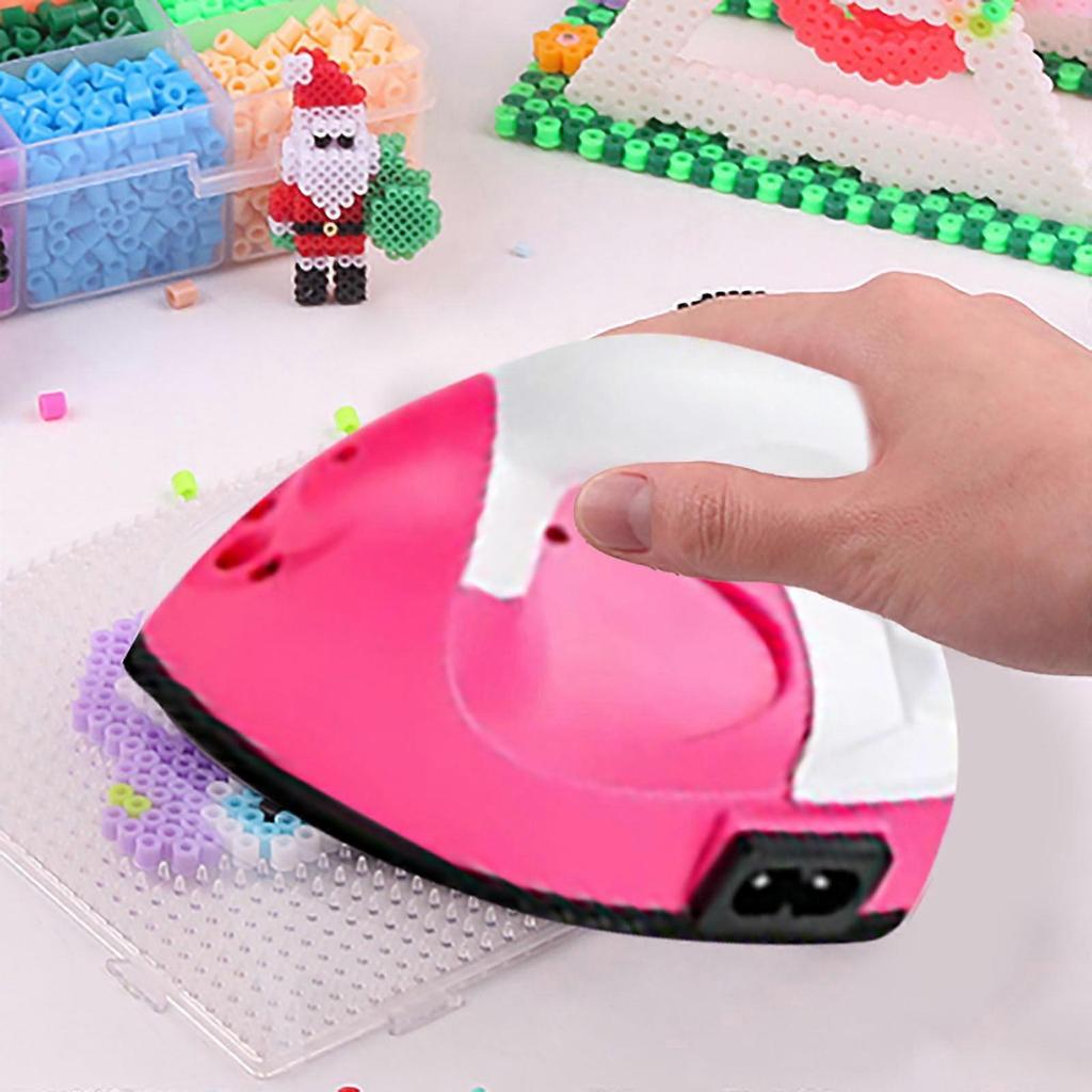 72-Color Fuse Beads Kit with Mini Iron, Pegboards, Ironing Paper & Tweezers – Compatible with Perler/Beads&Boards – Ideal DIY Craft Gift