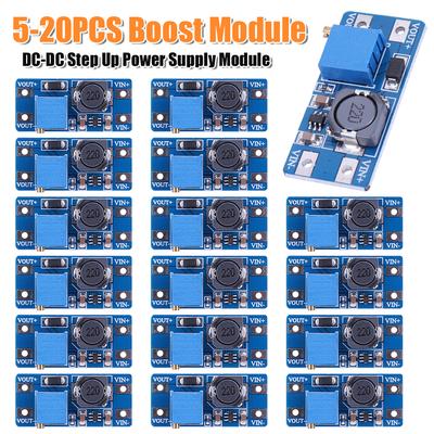 MT3608 Booster Power Supply Module DC-DC Step Up Module Adjustable 2A Max 2V-24V To 5V 9V 12V 28V
