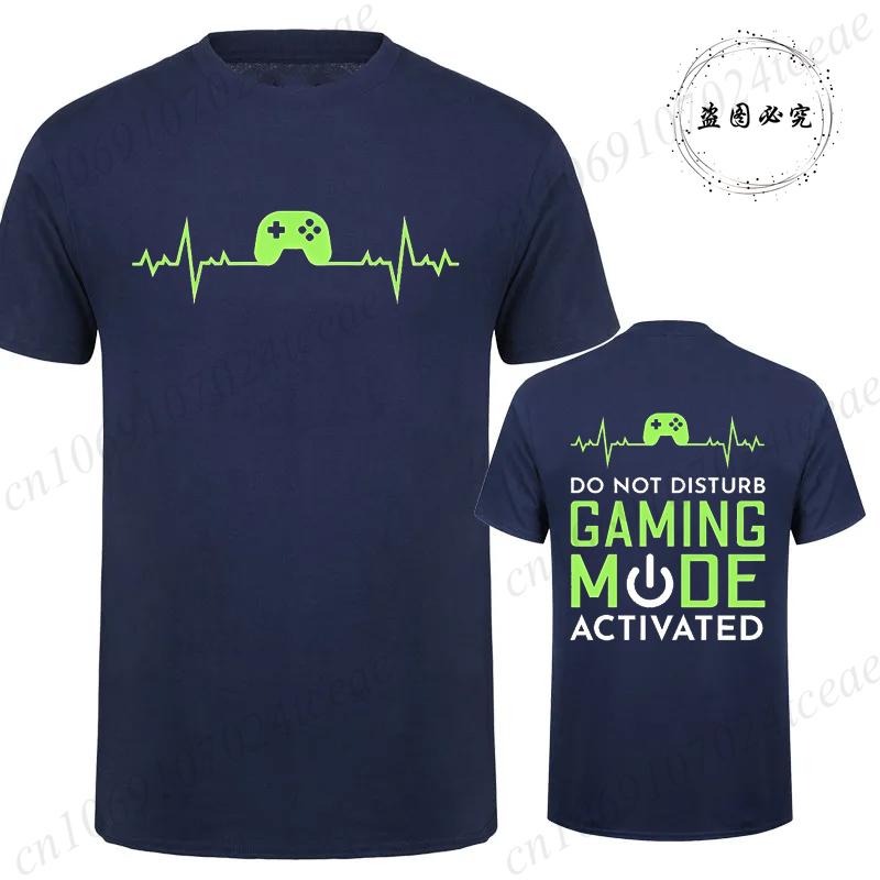 T-Shirt for Men Women Clothing Gaming Mode Printed Graphic Tees Funny Gamer Clothes Short Sleeve O Neck T-Shirts Shirt Tops