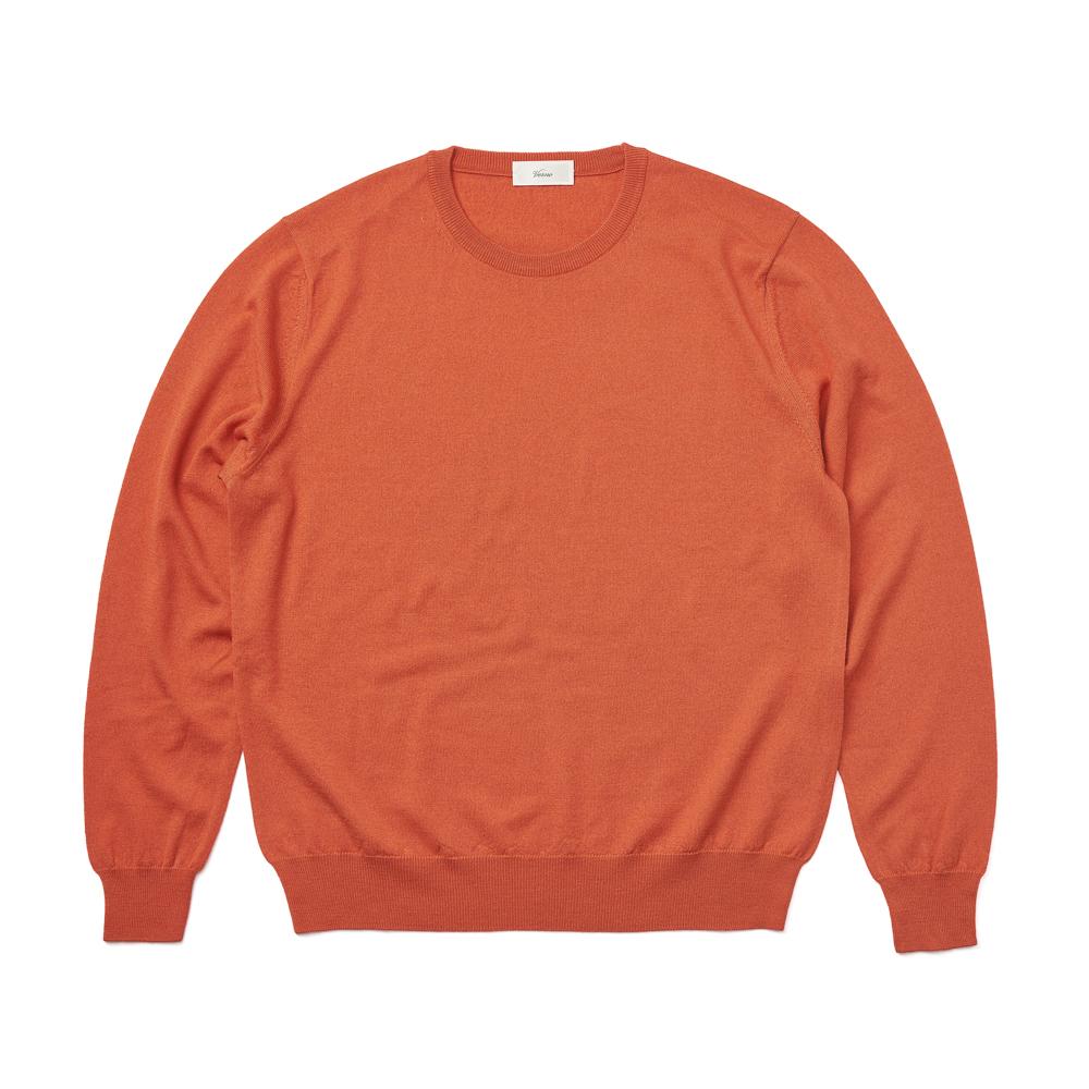 Berno Cashtouch Crew-Neck Knit Orange_Regular-Fit Xl