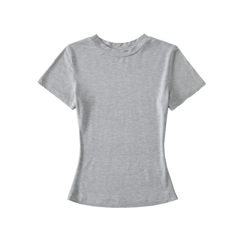 Trendy Tea-Colored Short-Sleeve Top & Wide-Leg Pants Two-Piece Set Small