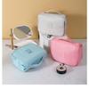 Trendy Minimalist Girly Makeup Bag: Large Capacity, Portable, Foldable with Hook for Business Trips & Travel