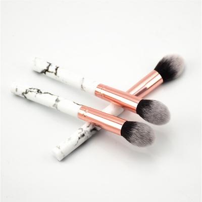 3-teiliger professioneller Make-up-Pinsel mit Griff aus Marmormuster