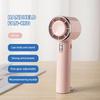 Mini Handheld High-speed Turbo Fan with Cold Compress and Portable Hooks 5 Speed Adjustable Type-C Rechargeable Air Cooling Fans