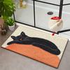 Cute Cartoon Animal Imitation Cashmere Thickened Bathroom Floor Mat Cute Soft Skin-friendly Floor Mat Entrance Door Mat
