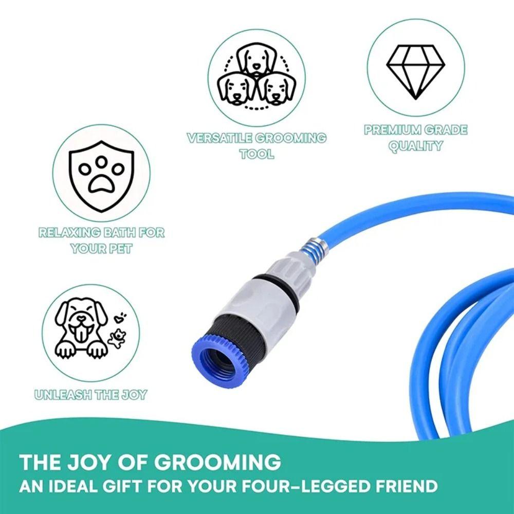 Massage Function Dog Massage Brush Shower Head Design Pet Bathing Brush  Pet Grooming