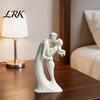 Engagement Present for Him And Her 3D Printed Kissing Couple Ornament, Modern Minimalist Love Statue, Wedding Anniversary Gift Romantic Sculpture Home
