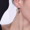 S925 Silver Geometric Pearl Stud Earrings - Elegant Long-Style Fashion for Women