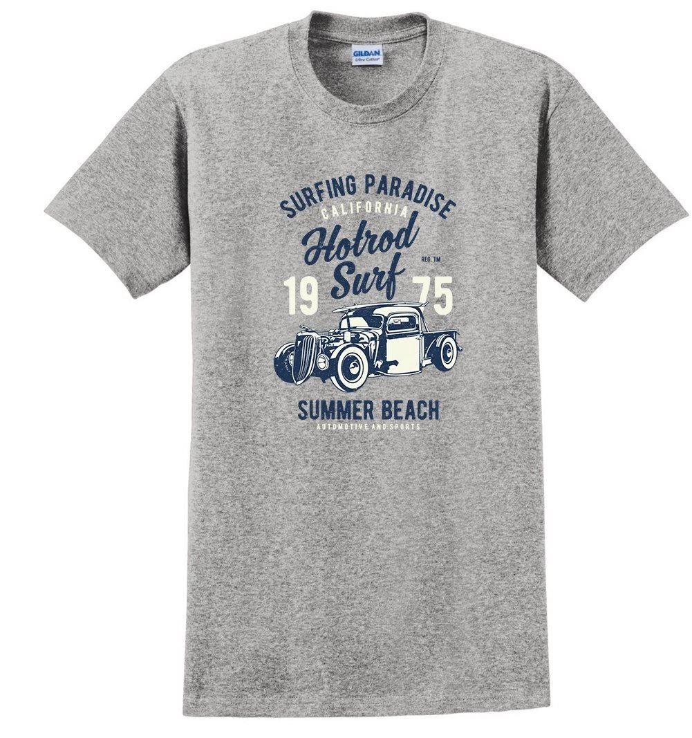 Hot Rod Surf Vintage Auto Car T-Shirt 2XL