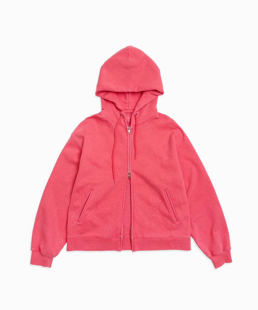 Hello Sunrise Hs Symbol Hoodie Zip Up_Vtg Pink