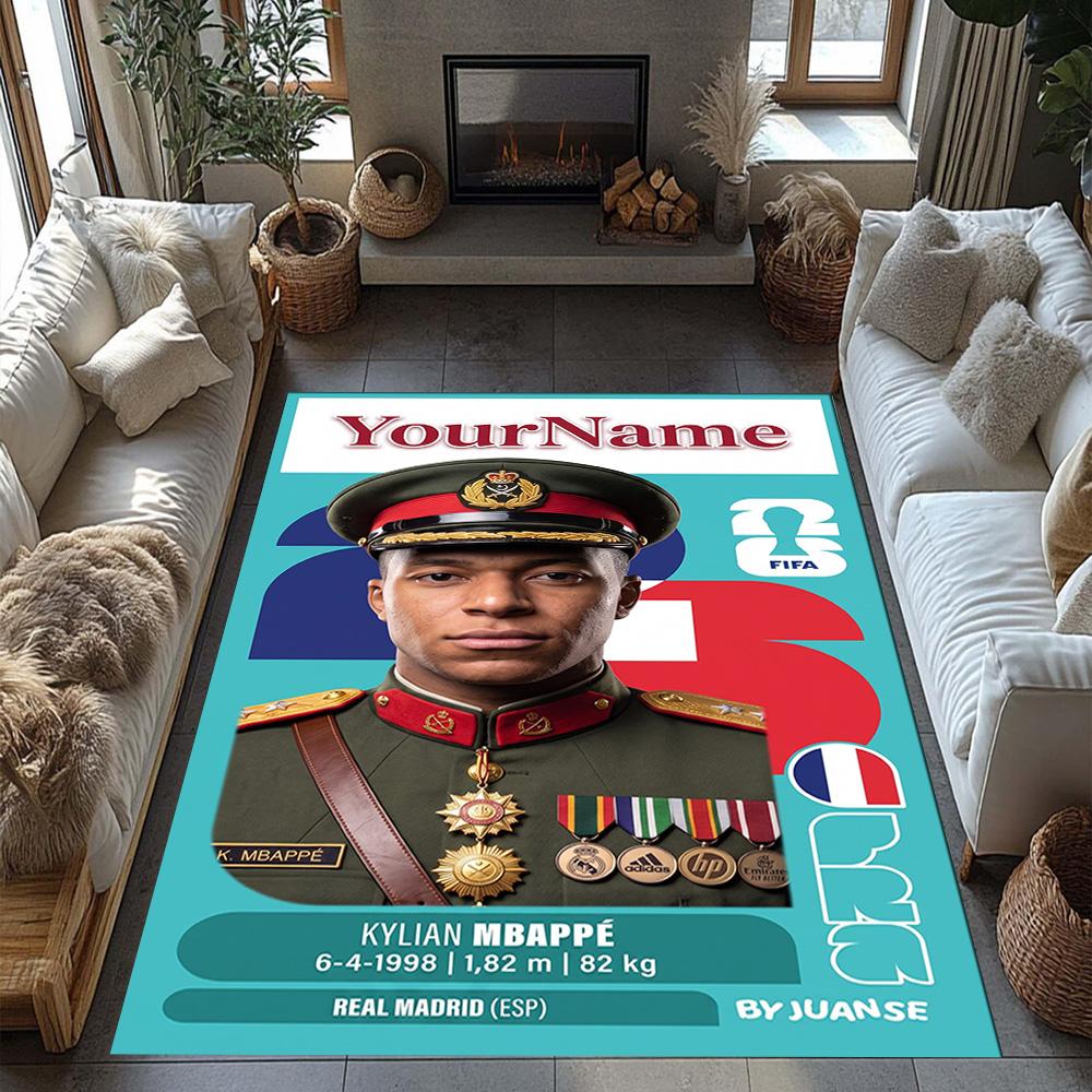 Mbappe 36 Customize Your Name Floor Mat Perfect for Decorate room Living Rooms Outdoor Dormitory Antislip Carpet Office home decor