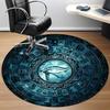 1 Stück Auge des Horus, Hieroglyphen Büro Runder Teppich, Matte Geeignet Für Büro, Unter Bürostühlen Schlafzimmer Wohnzimmer Heimdeko, Zimmerdeko