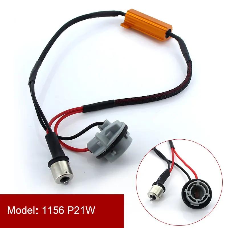 

2PCS 50W 6 Ohm Canbus 1156 P21W PY21W 1157 T20 7440 7443 LED Decoder Wiring Canceller Lights Car Load Resistor Error Canceller 2PCS 1156 50W