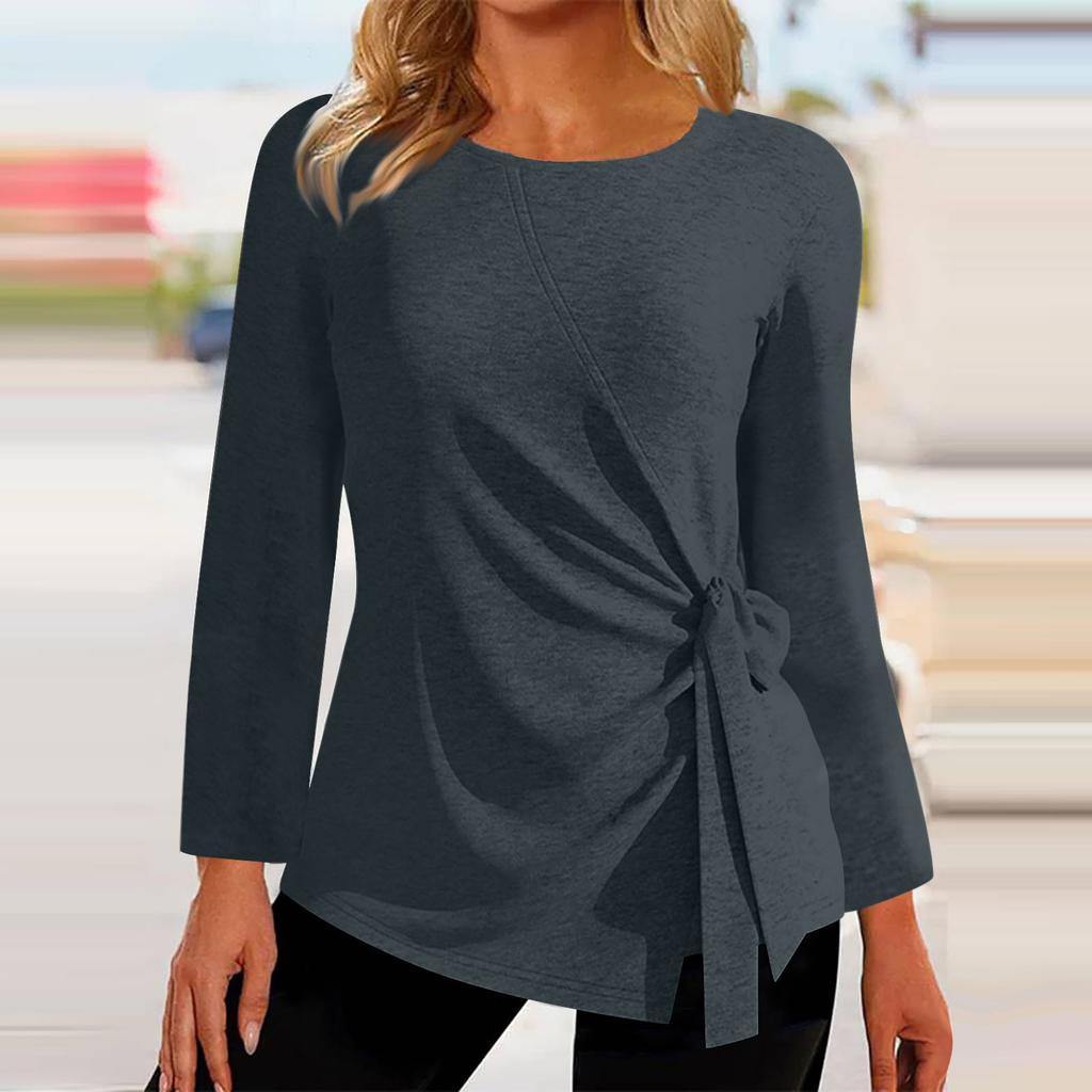 Women's Long Sleeve Tops Summer Asymmetrical T Shirts Slim Fit Casual Tops T Shirts Pullover Tops T Shirts Summer Tops Short Sleeve Tops