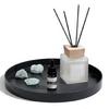 Stylowa magnetyczna taca na świece z 4 świecznikami na świece stożkowe na dekoracje stołowe, organizery na talerze na świece