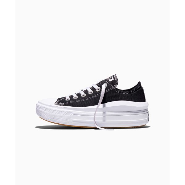 Converse Chuck Taylor All Star Move Low Schwarz Damen Sneaker Weiß 570256C