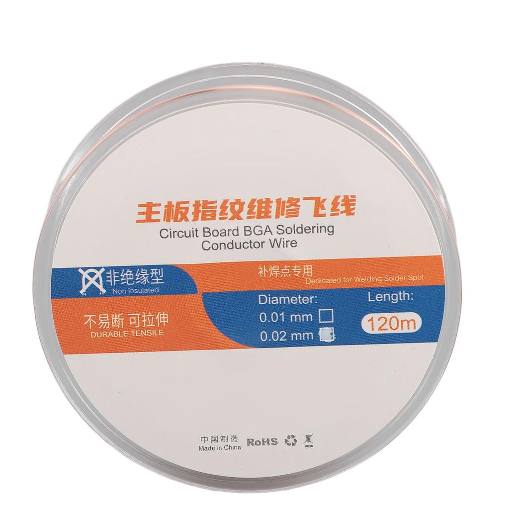Phone Chip Conduction Wire 120m Copper Phone Motherboard Soldering Jump Wire for Welding Repair