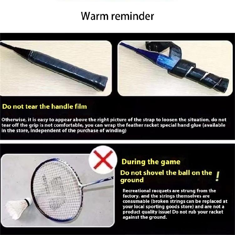 1Pair Shuttlecocks Racquet Sports Set Light Weight Double Badminton Racket Indoor Outdoor Sports Accessories Enduring