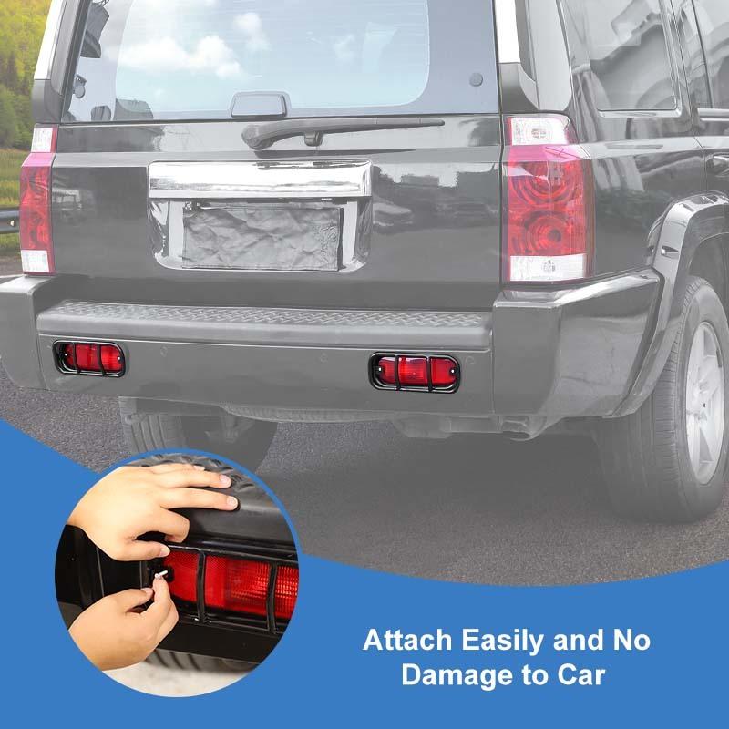 Bil Bakre Dimljus Lampskärm Skyddande Dekoration Kåpa För Jeep Grand Commander 2006-2010 Yttre Tillbehör