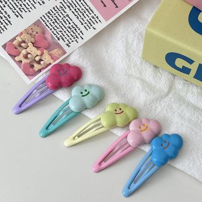 2 Stück Hübsche Bunte Wolke BB Haarnadel Haarspangen für Mädchen Kinder Kinder Stirnband Koreanische Haaraccessoires Kopfschmuck