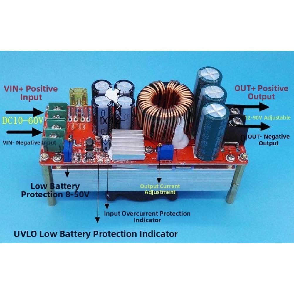 1500W 30A DC DC Boost Converter Constant Voltage Current Power Supply Module For DIY Power Supplies Electric Vehicle Charging
