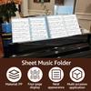 Sheet Music Folder 4 Pages Expand Piano Sheet Music Binder Elegant Spiral Music Binder Organizer A4 Size Writable Choir Folder