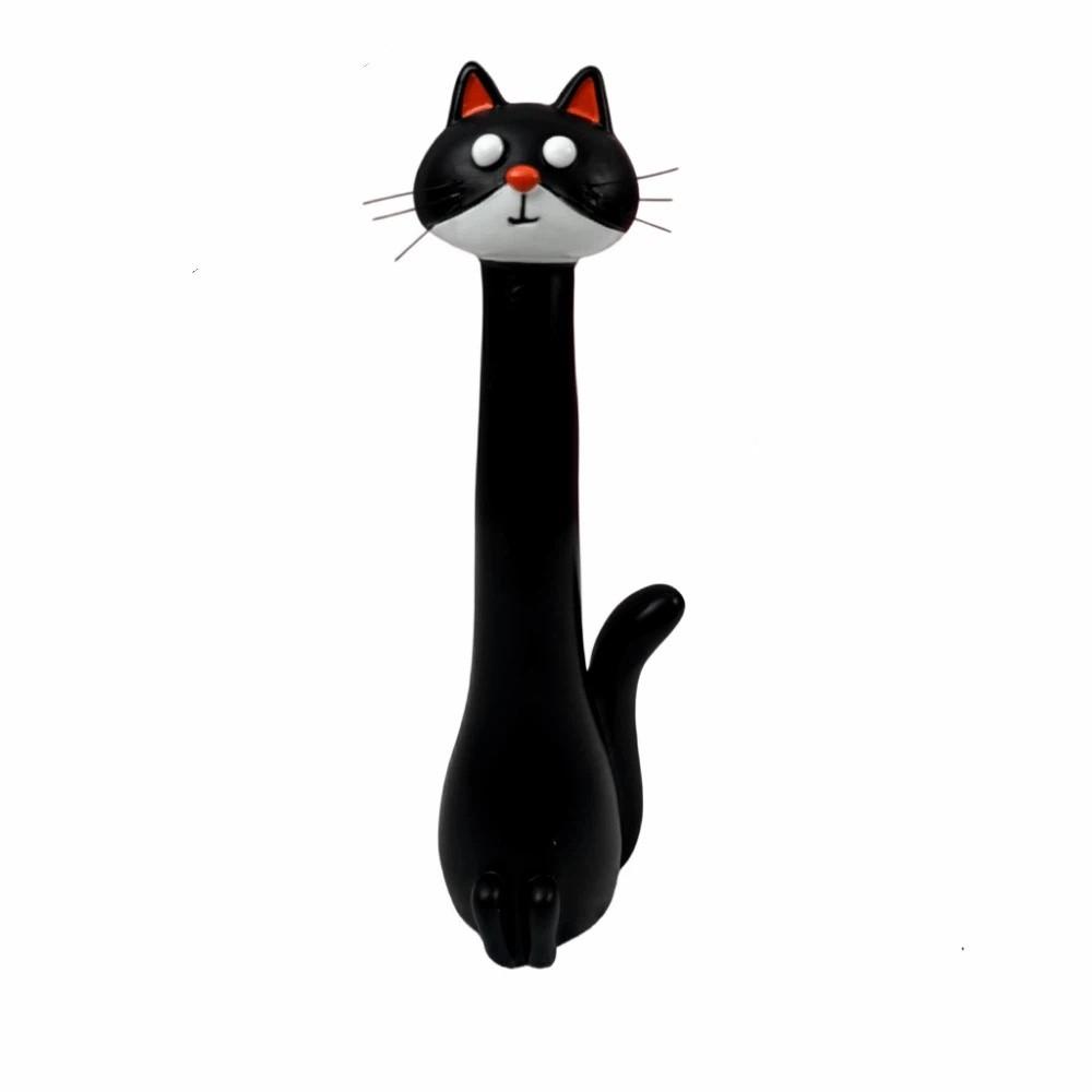 

Long-Necked Cat-Shaped Vase Handcrafted Handmade Vase Ornaments Living Room Midnight scarf cat