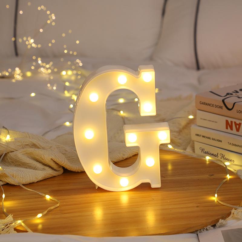 LED Letter and Number Lights for Celebrations and Proposals