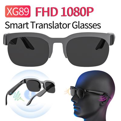 1/2Pcs Smart Translator Glasses Bluetooth 6.0 Hands-Free Music Calls Double UV Protection BT Sunglasses Outdoor Sports Headphone