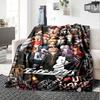 Name Custom Dangan Ronpa Anime Print Flannel Blanket High Quality Warm Comfortable Cover for All Seasons Perfect for Gifts Home Decor