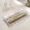Transparent Pen Bag Strawberry/Cherry Print Stationery Pouch Simple Pencil Pouch  Students Gift