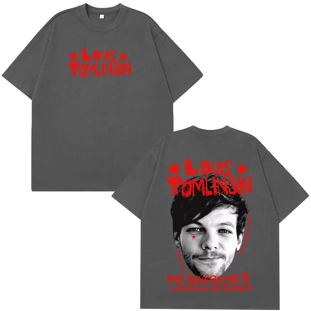 Singer Louis Tomlinson Fashion Printed T-shirt Men Women High Quality T Shirt Summer Short Sleeve Cotton Vintage T-shirts