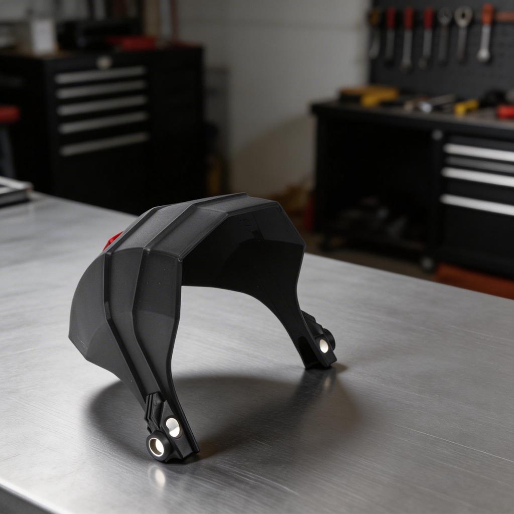 ABS Plastic Material Rear Mudguard Reflective Strap Anti-Wear Design