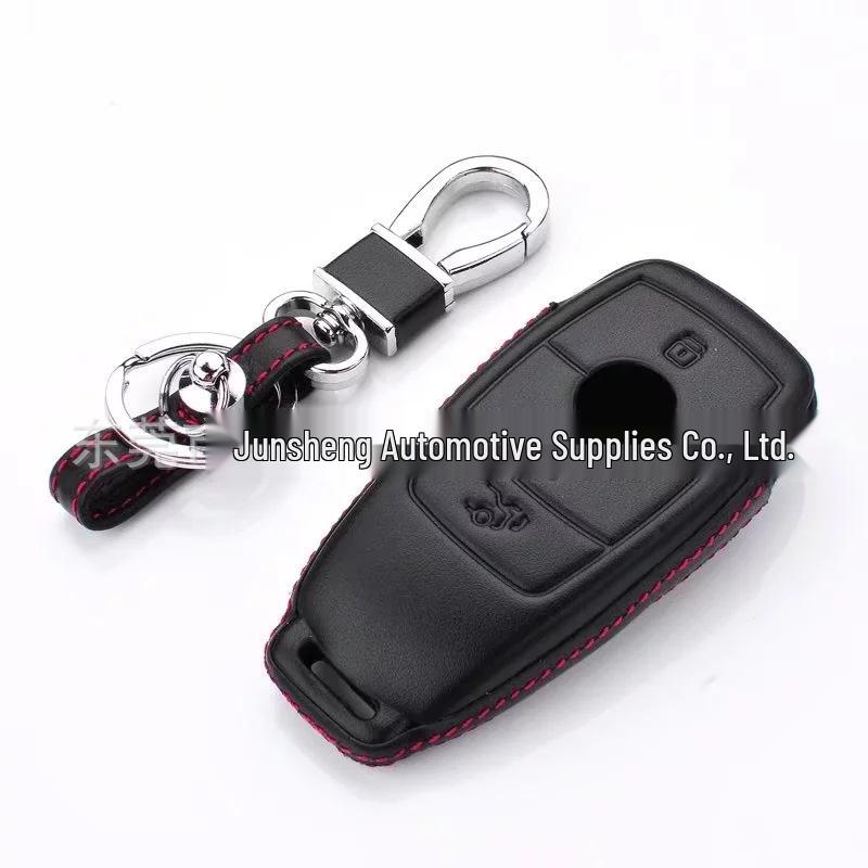 4D Leather Key Case for Mercedes-Benz GLA GLB GLC A-Class B-Class C-Class E-Class AMG
