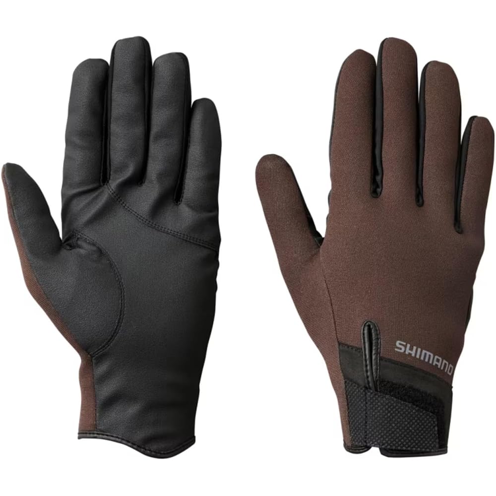 Shimano Titanium Alpha Full Cover Gloves Brown XL